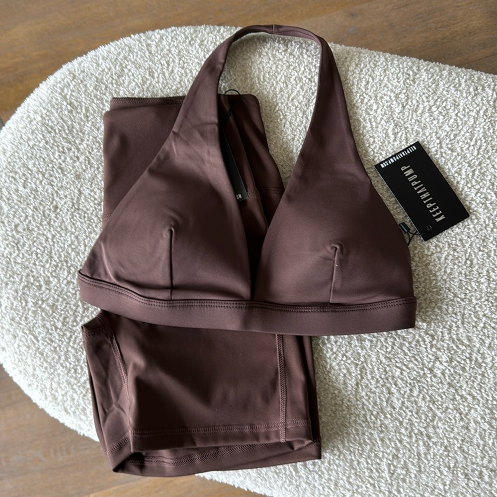 Dark Brown set Keep that pump new set size smalll *no tags* used 2x no tags - Picture 2 of 4